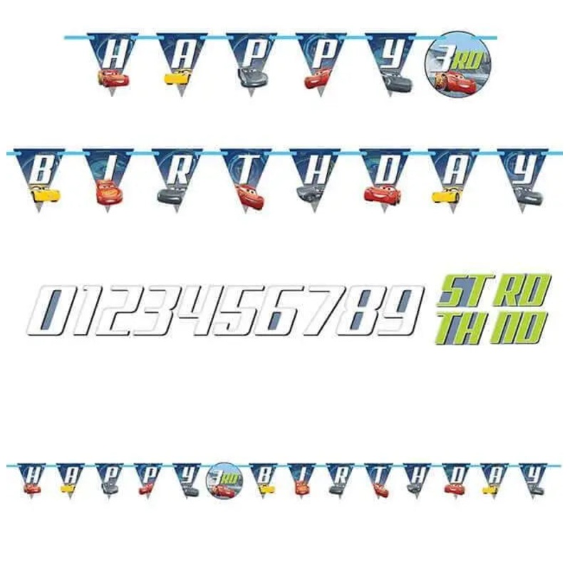 Cars 3 - Jointed Letter Banner