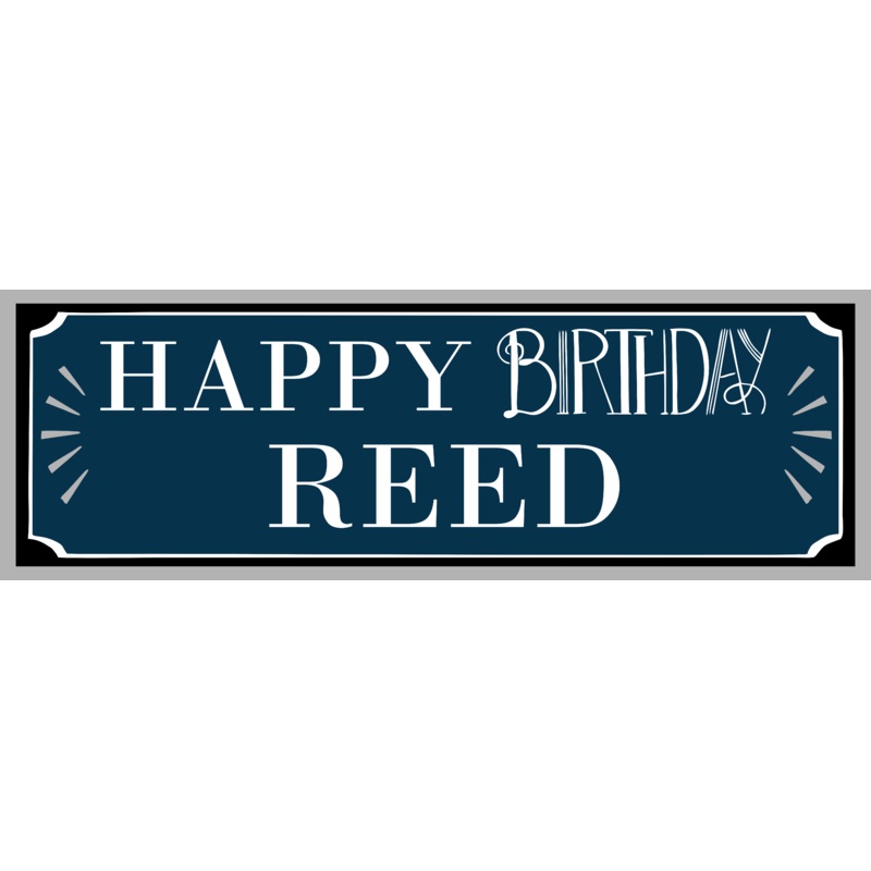 Custom Happy Birthday Man Banner