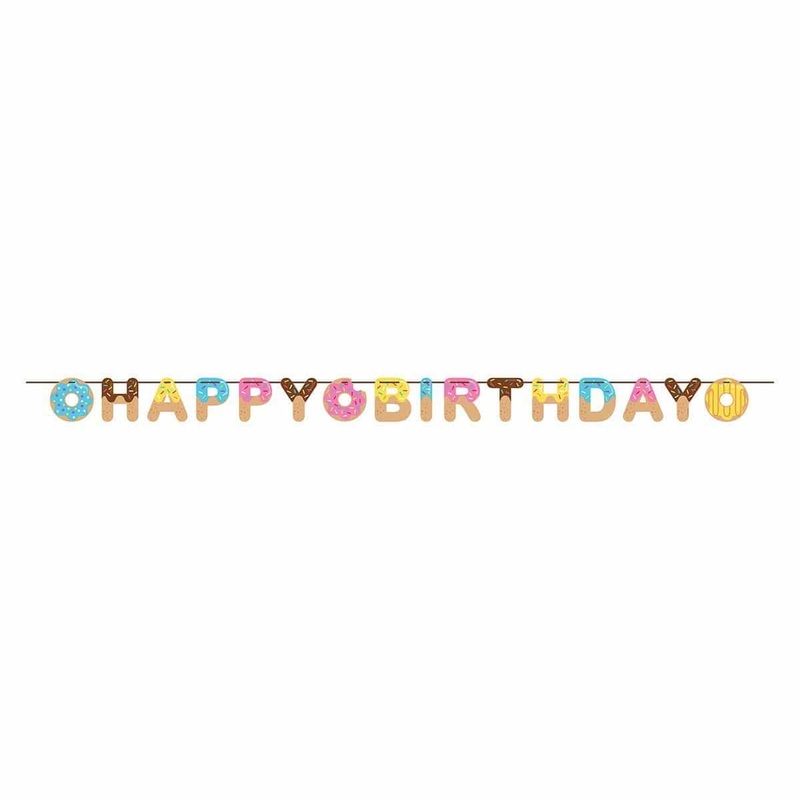 Donut Time Happy Birthday banner