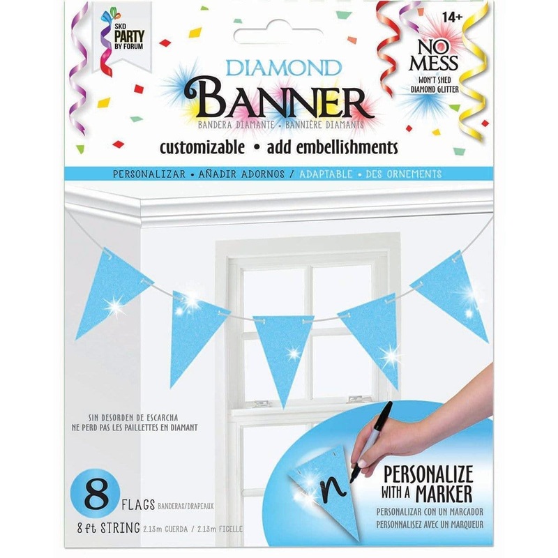 Flag Banner 8ft. - Light Blue