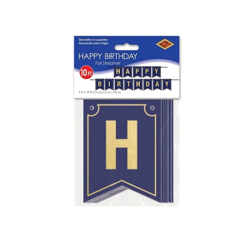 Foil Happy Birthday Banner