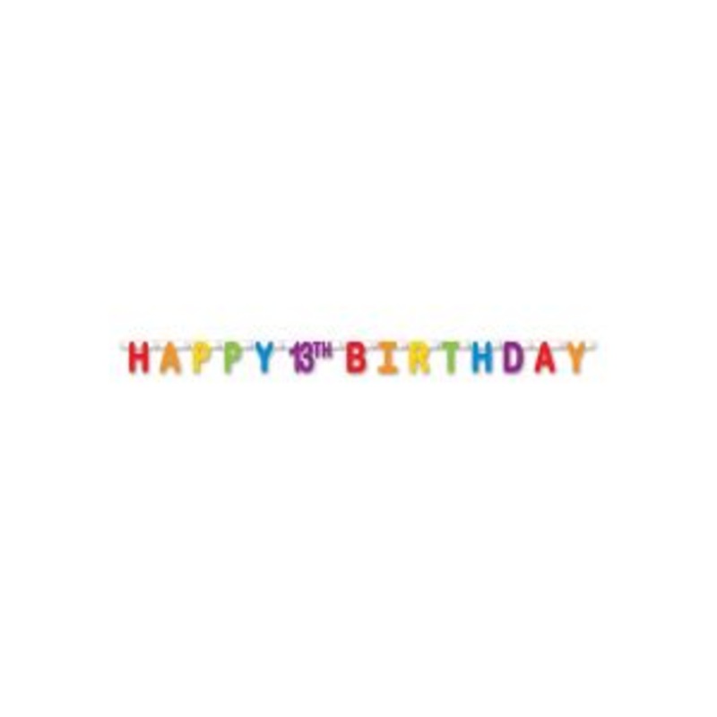 Happy 13th Birthday Banner