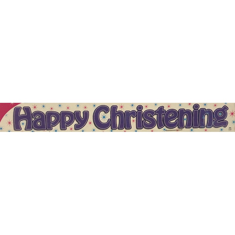 Happy Christening Banner