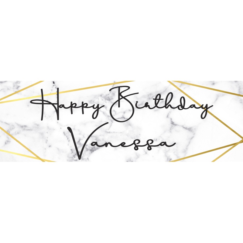 Marble & Gold Banner
