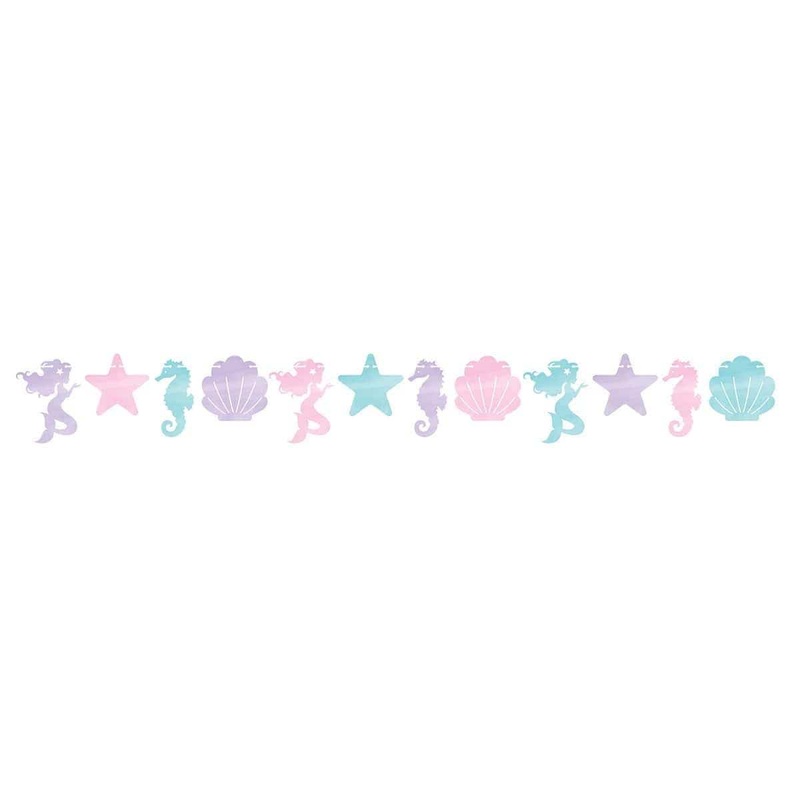Mermaid Shine shaped banner
