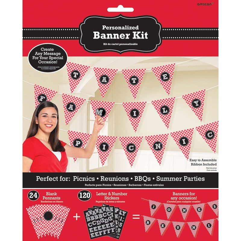 Picnic Party Pennant Banner Kit