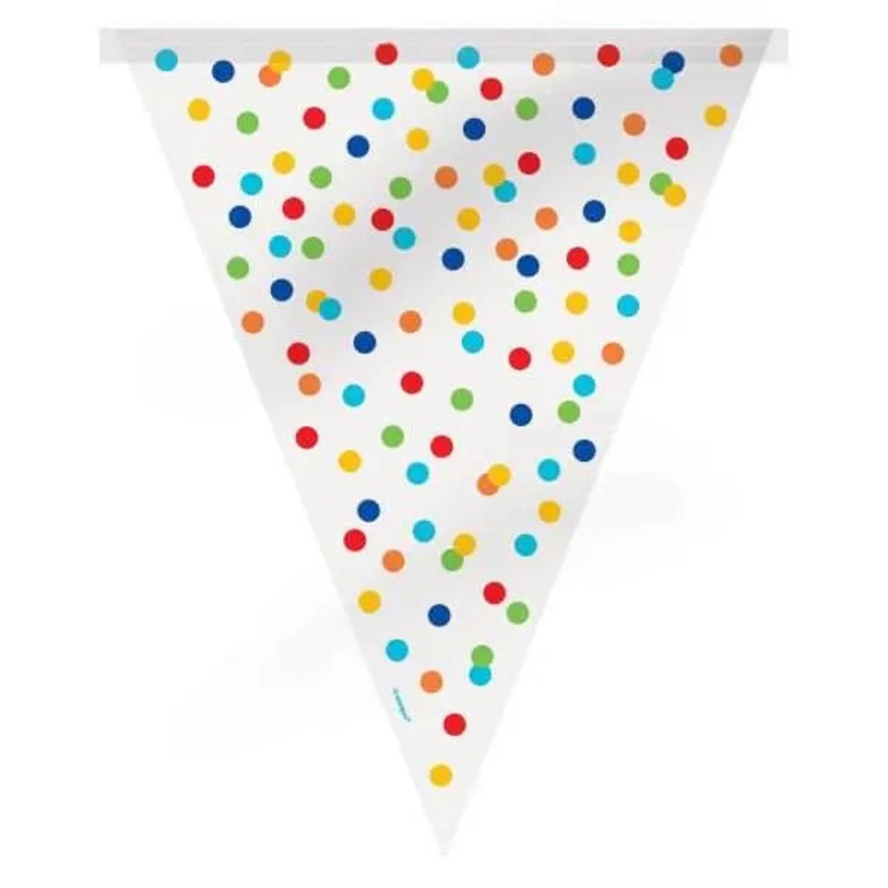 Rainbow Polka Dots Flag Banner