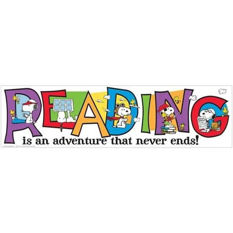 Snoopy Reading Decoration Banner