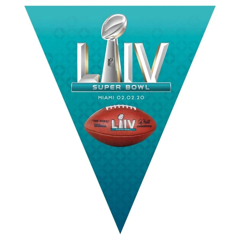 Superbowl 54 - Pennant Banner