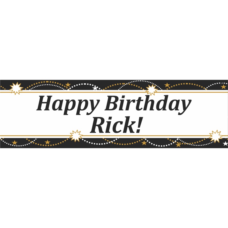 Sweet Black & Gold Banner