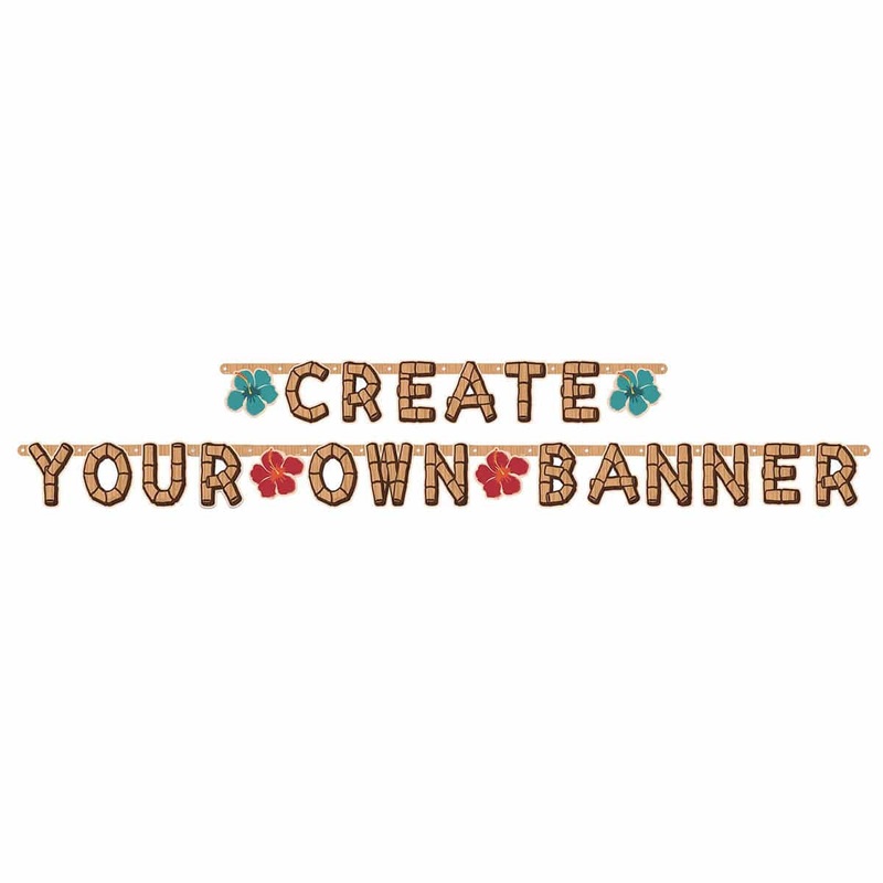 Vintage Tiki Customizable Banner