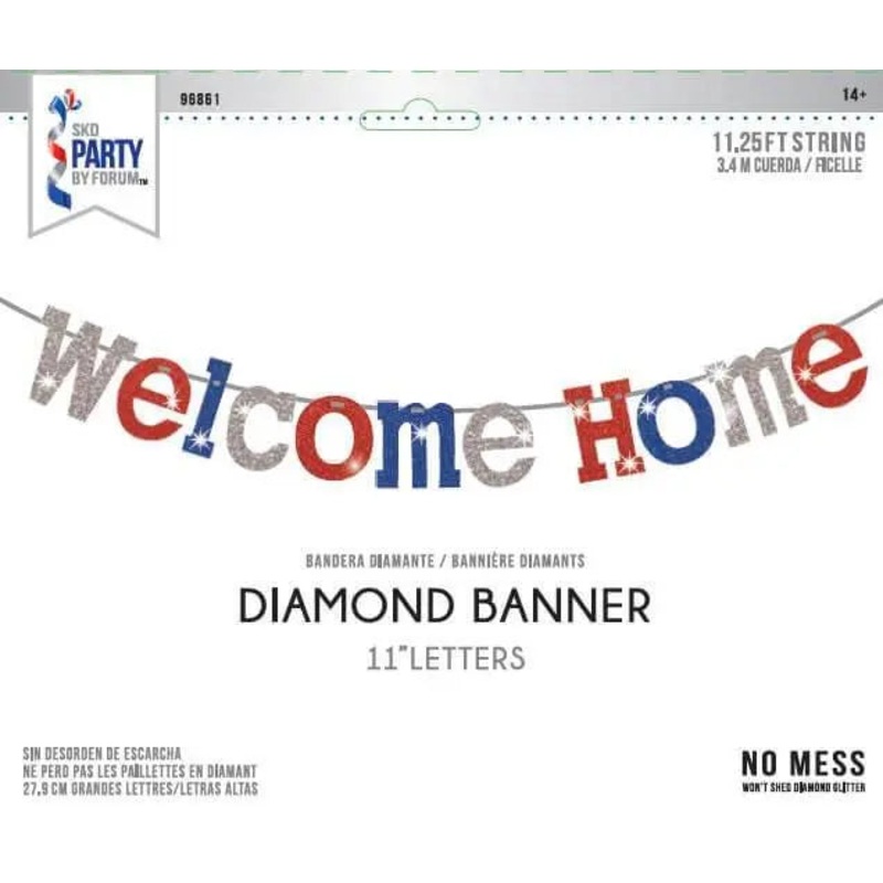 Welcome Home Diamond Banner