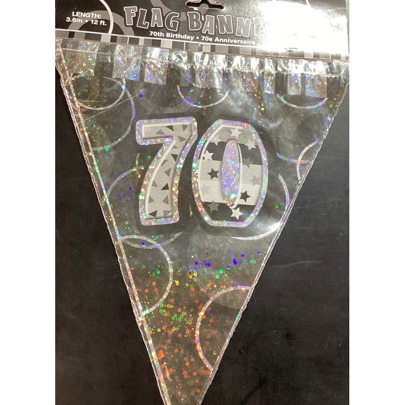 70th Happy Birthday Banner