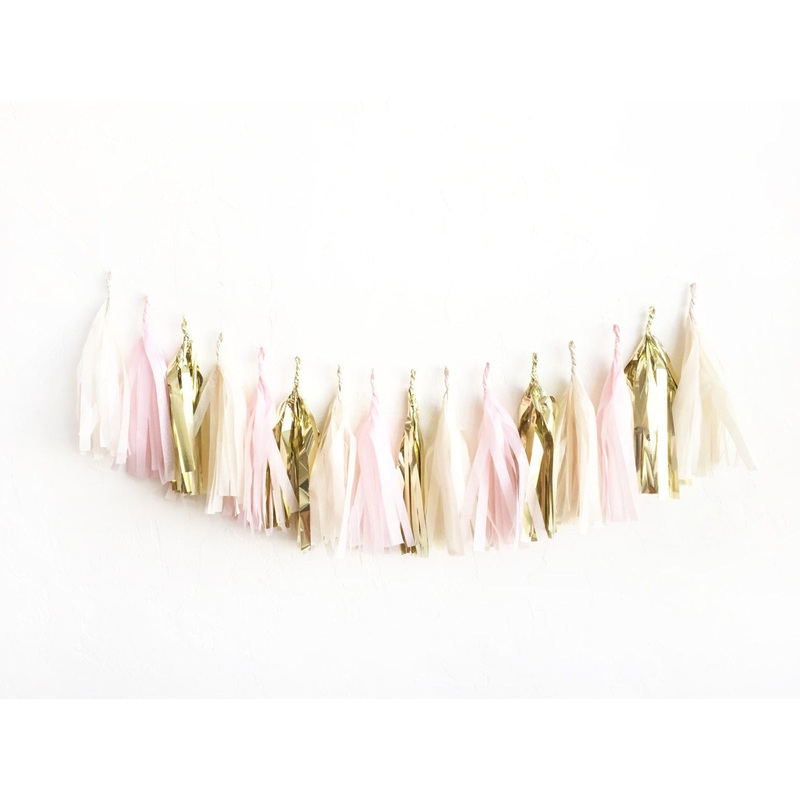 Blush & Gold Tassel Garland