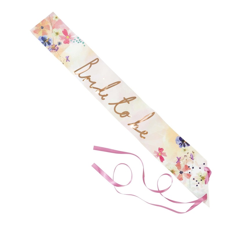 Bride To Be Blossom Sash