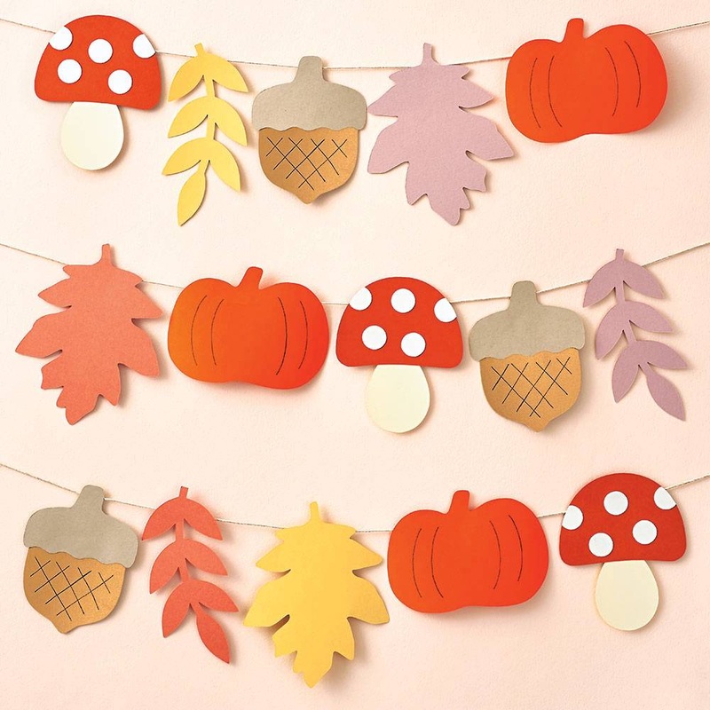 Fall Mushroom Garland Kit