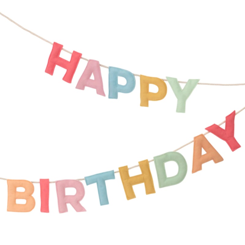 Felt Happy Birthday Garland