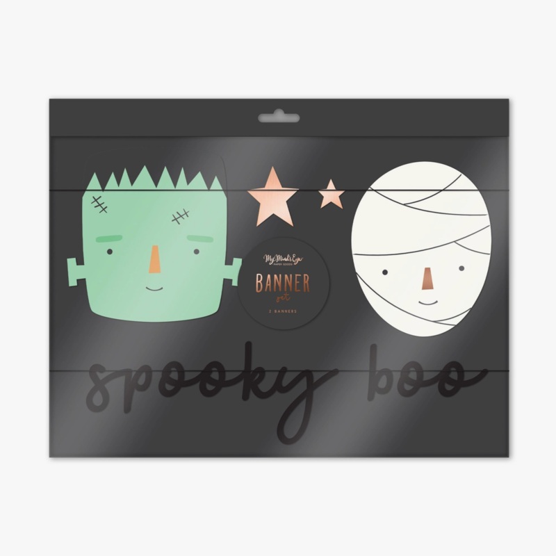 Frankenstein & Mummy Banner Set