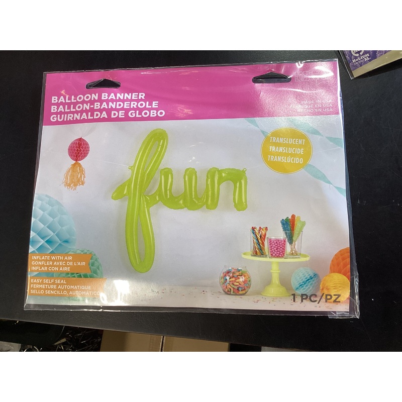 Fun Balloon Banner 1 pcs 69x74cm