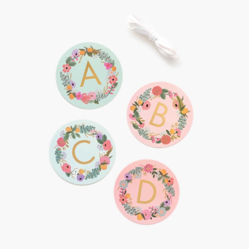 Garden Party Letter Garland