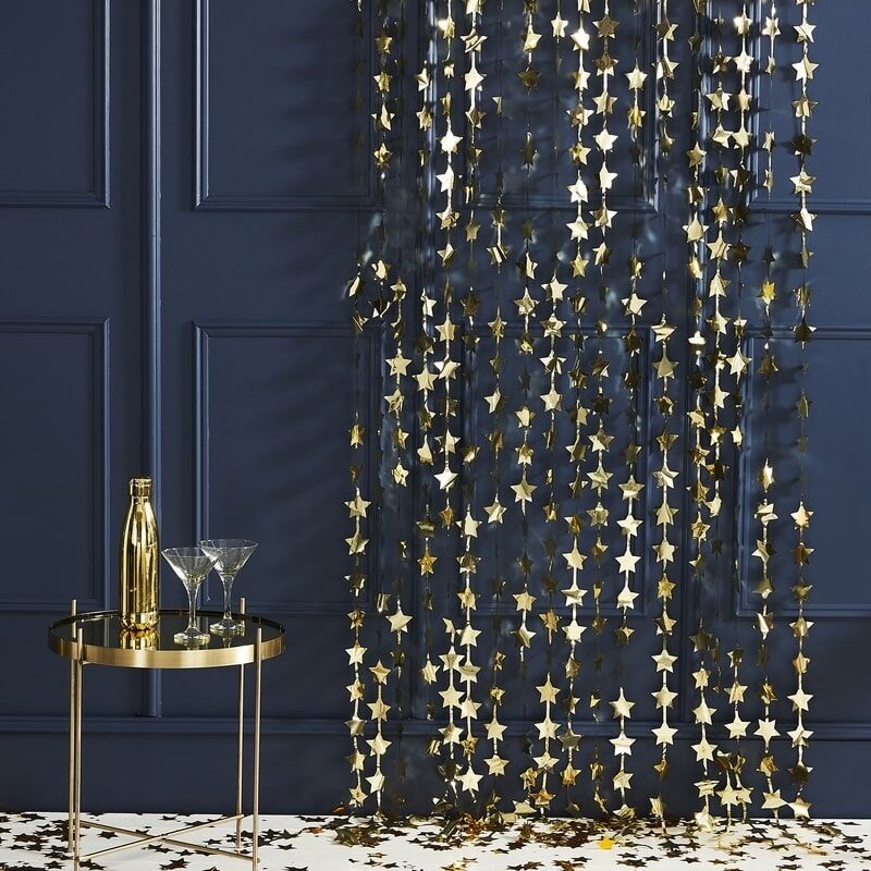 Gold Foil Star Backdrop