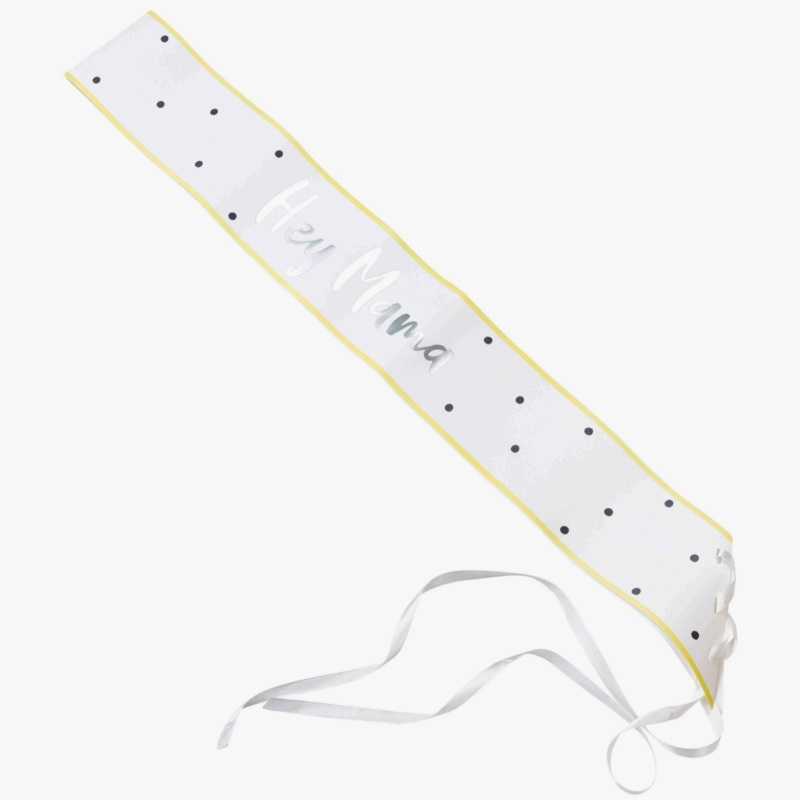 Hey Mama Baby Shower Sash