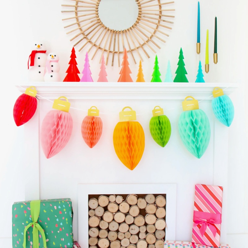 Holiday Bulb Honeycomb Set