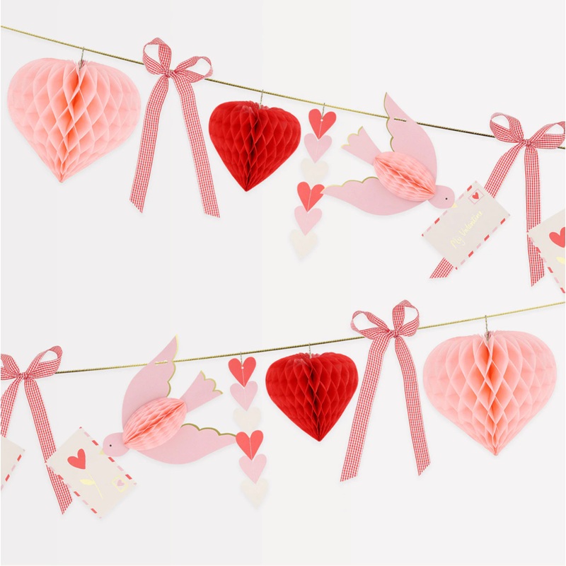 Lovebird Honeycomb Garland
