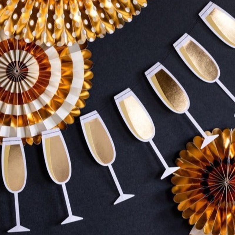 New Years Champagne Banner