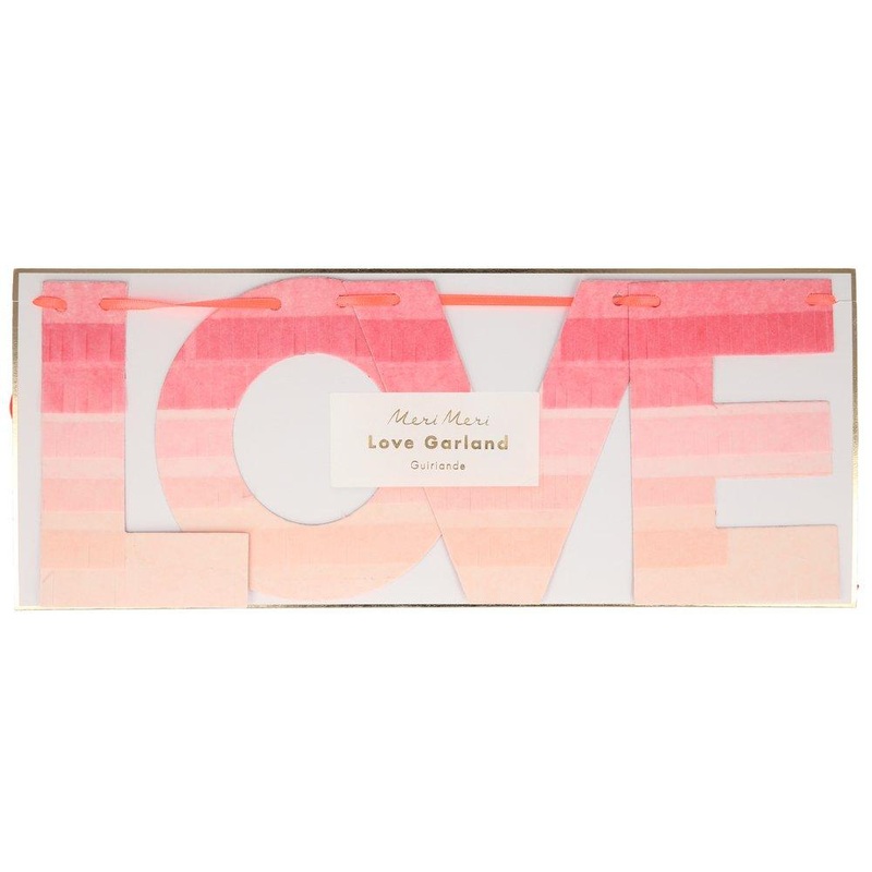 Ombre Love Fringe Garland