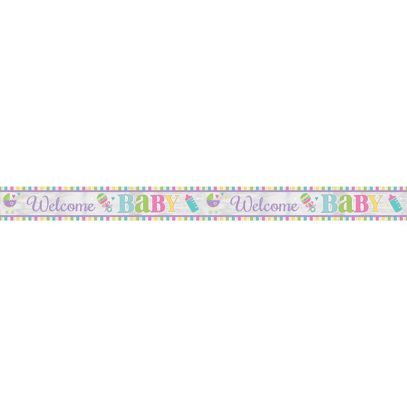 Baby Neutral Foil Banner 25ft