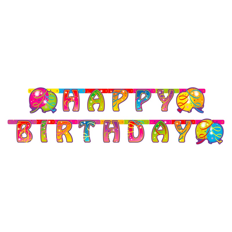 Balloon Party Holographic Banner
