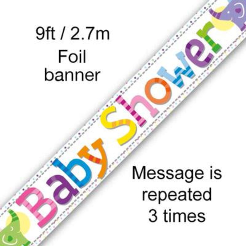 Banner  Baby Shower 9FT Long 1pc