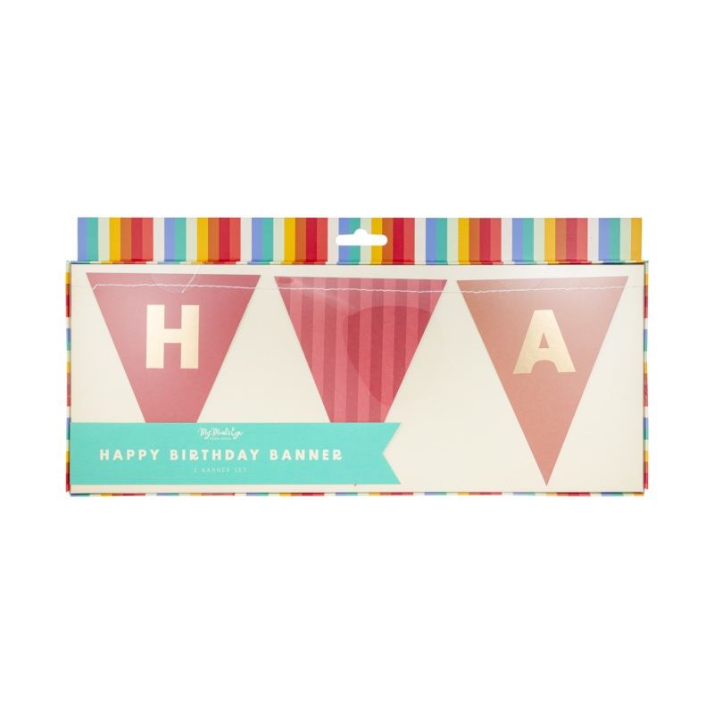 Bright Happy Birthday Banner Set
