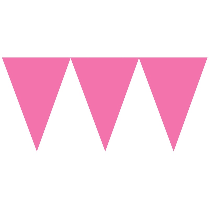 Bright Pink Pennant Banner