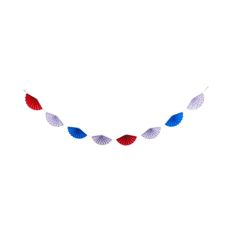 Bunting Paper Fan Banner