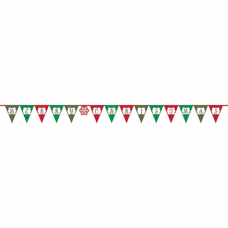 Christmas Paper Pennant Banner