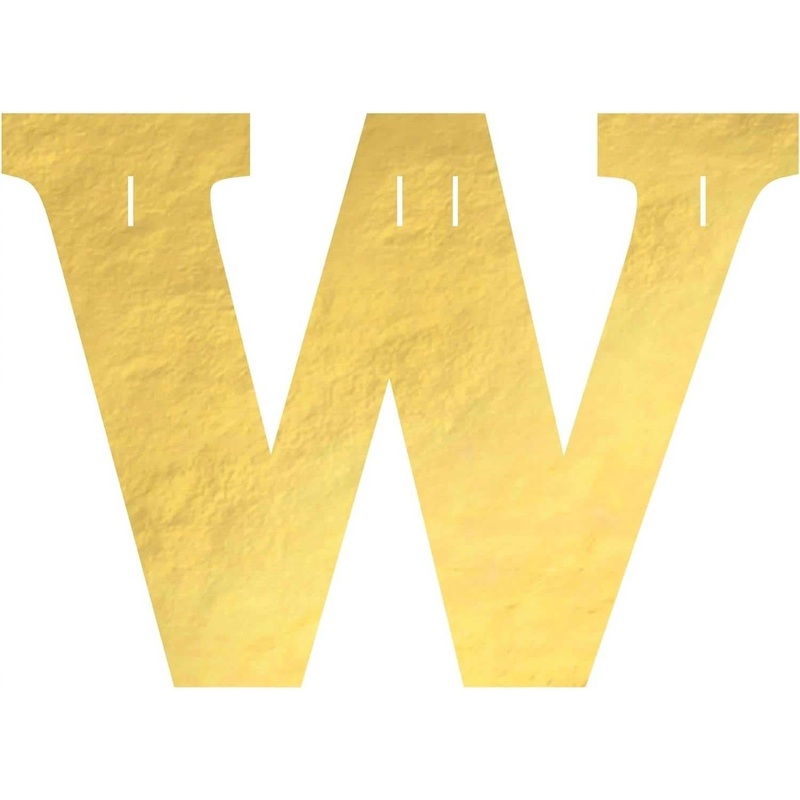 Create Your Own Banner- Letter W