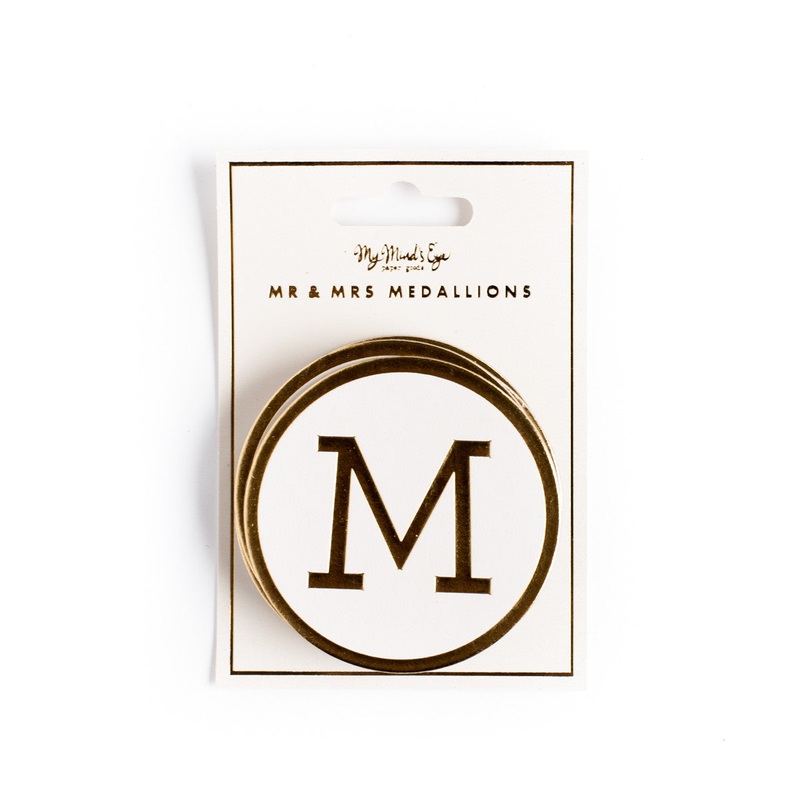Fancy MR & MRS Medallions