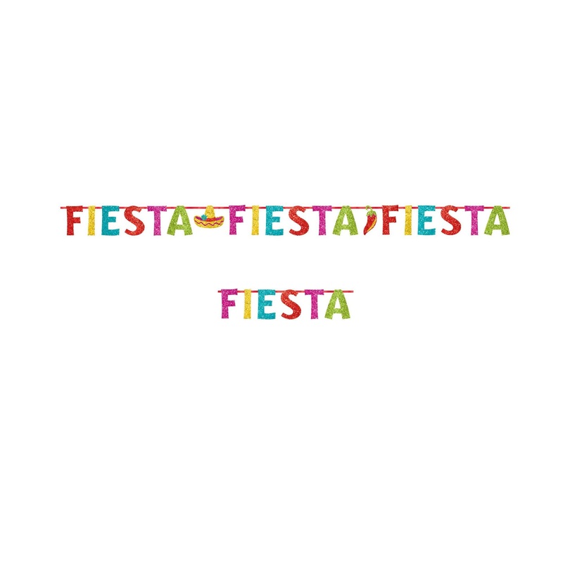 Fiesta Glitter Letter Banner
