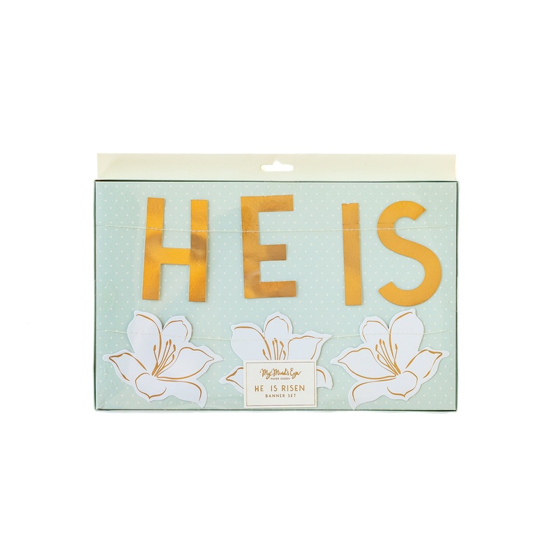 HE IS RISEN Paper Banner Set