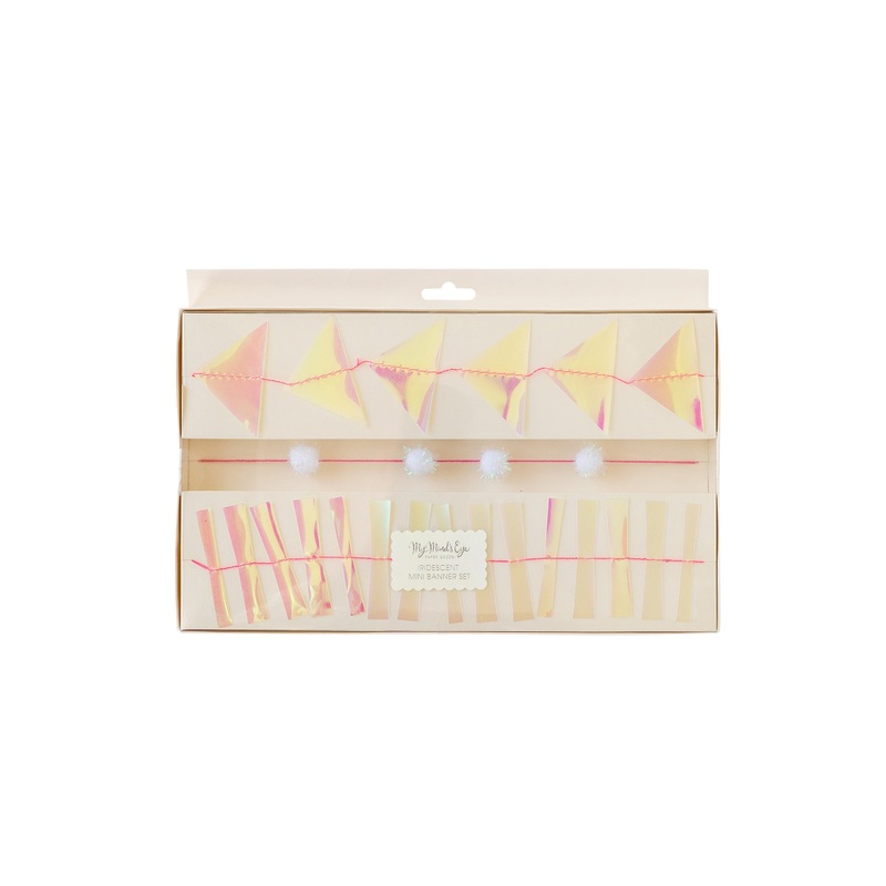 Iridescent Mini Banner Set