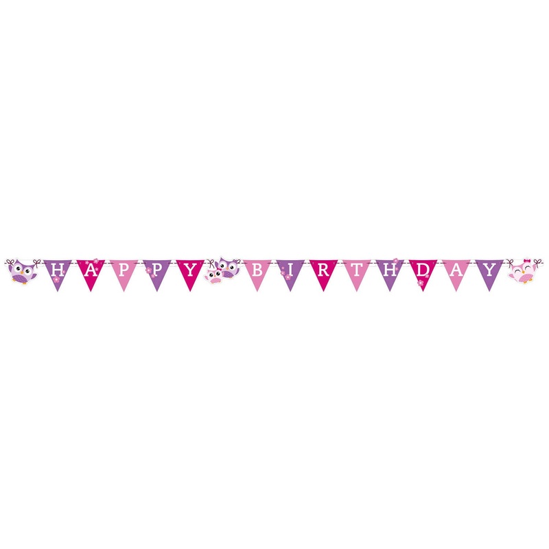 Owls Letter Banner 71in x 4in
