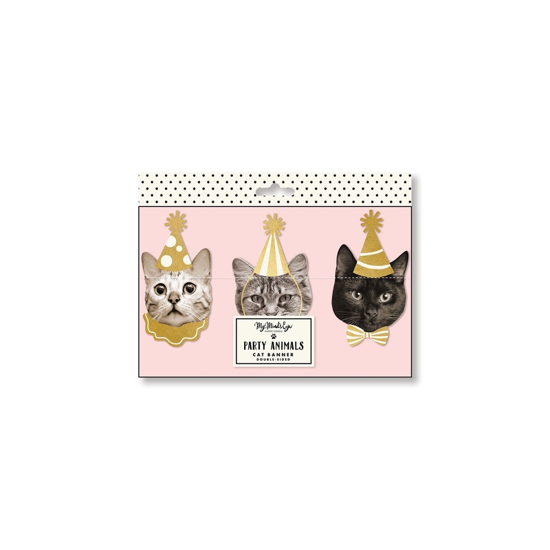 Party Animals Cat Banner