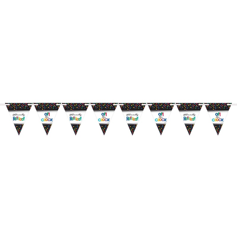 Retirement Pennant Banner 4.5m