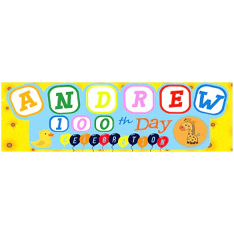 100 Days Celebration Banner