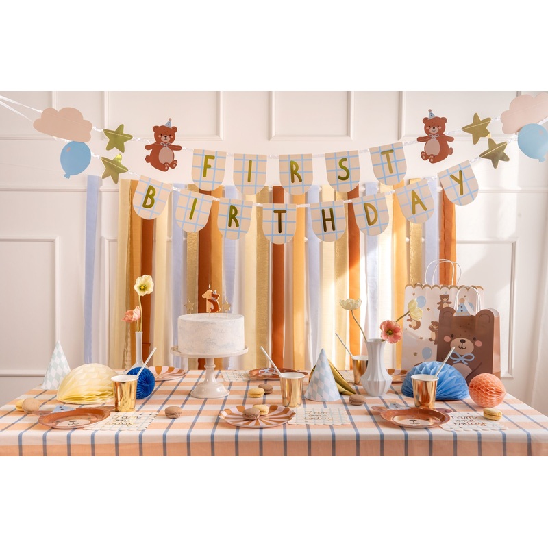 1st Birthday Banner with Bears