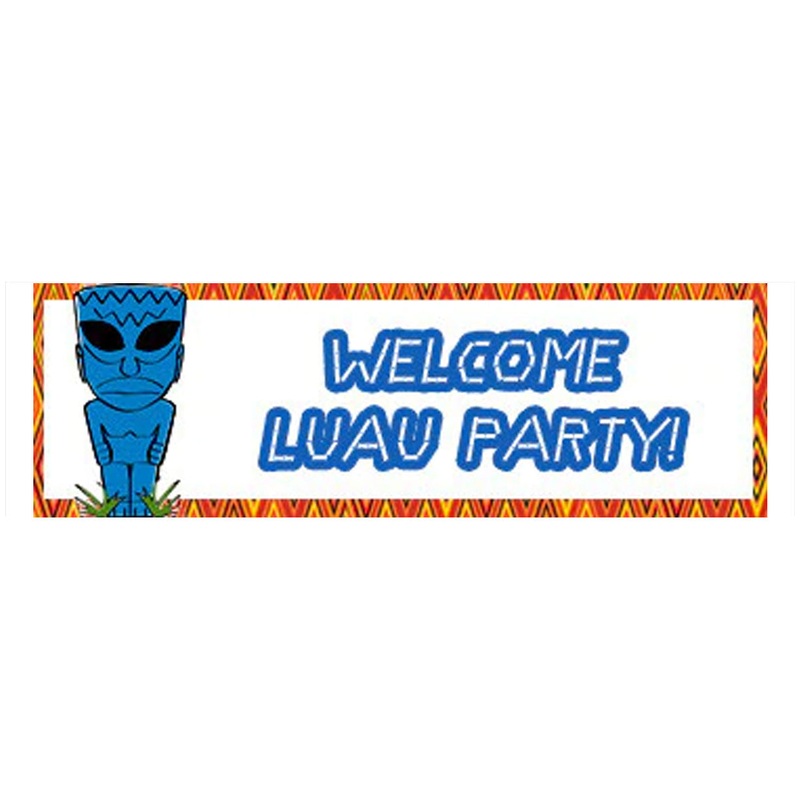 Alien Tiki Man Statue Banner