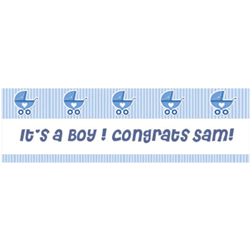 Bright Baby Boy Banner