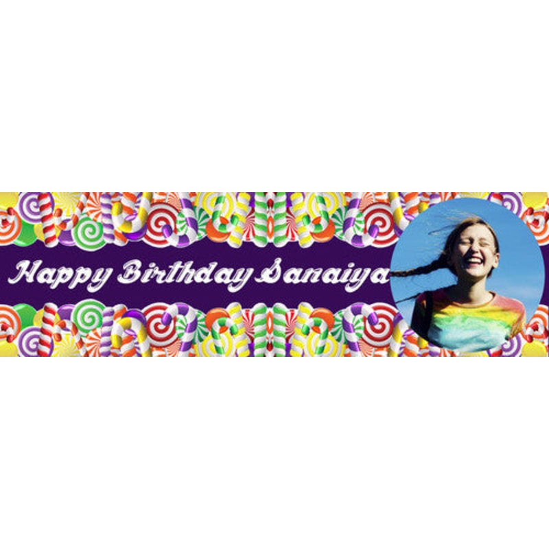 Candy Birthday Banner